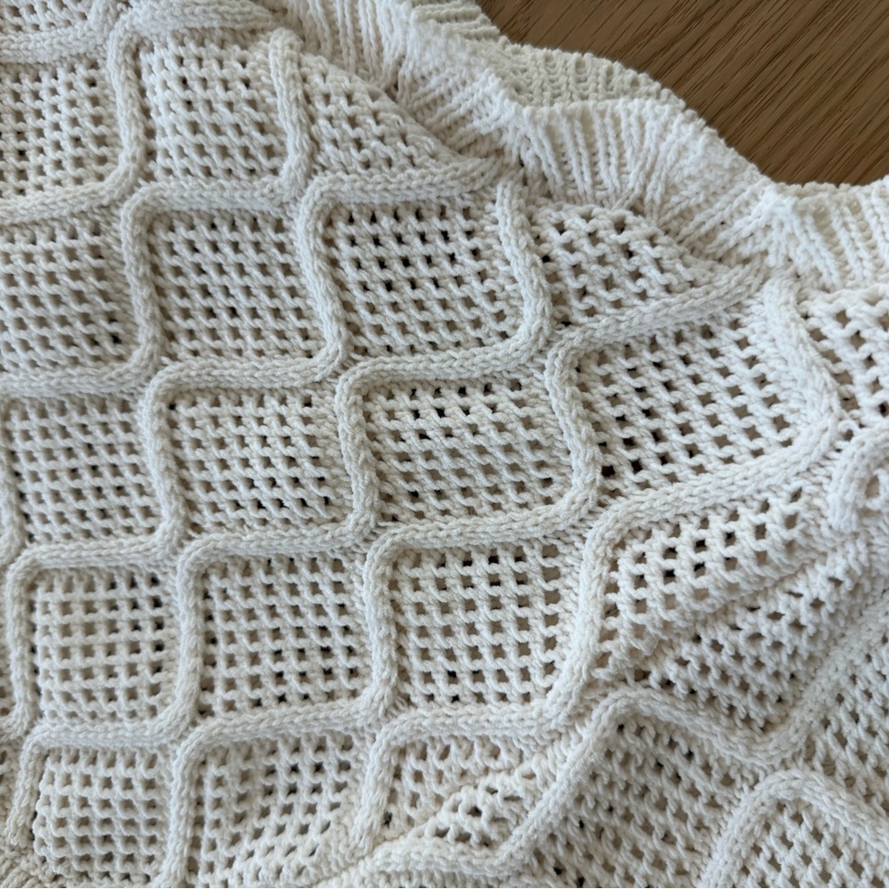 Zara Cream Knit Shorts - Picture 4 of 4